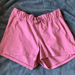 Pink lululemon shorts